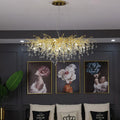 LG Aqua Modern Tree Branch Crystal Chandelier 47.5" L