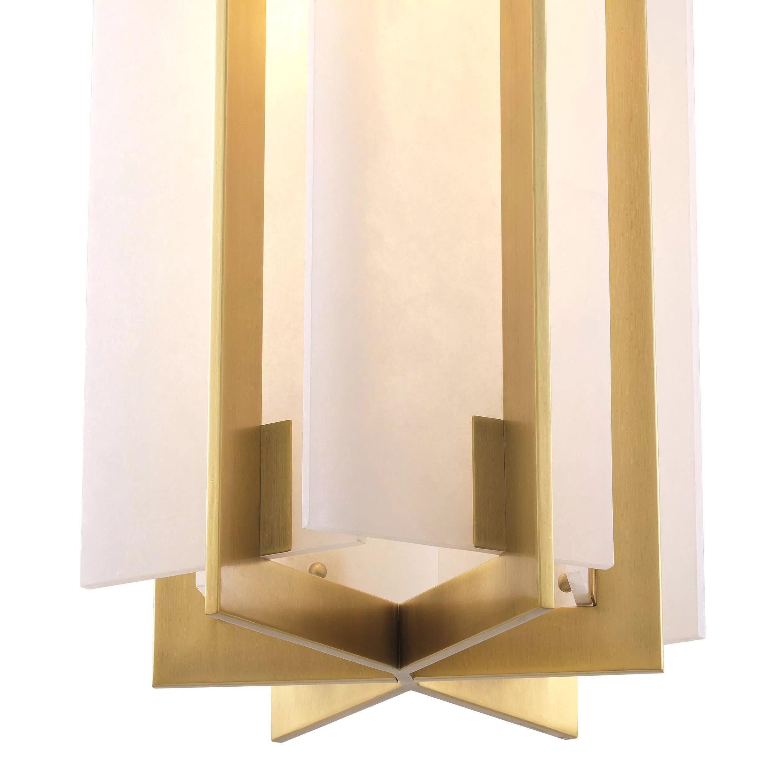 Riviko Veridian Alabaster 5-Light Chandelier - Background Shot