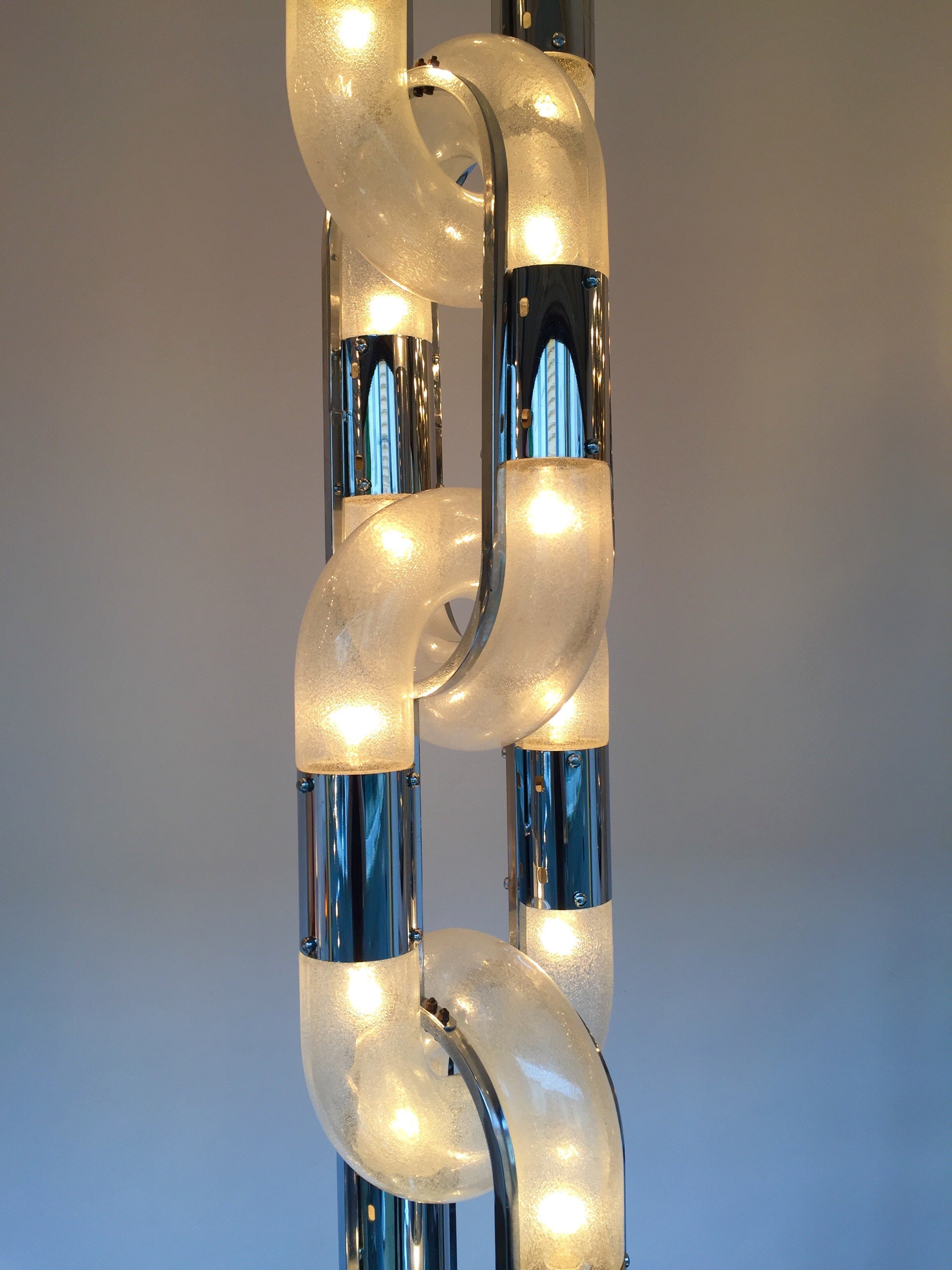 Modern Art Design Glass Chain Chandelier