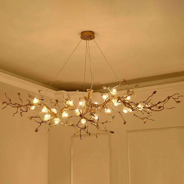 Riviko Luxury Flower Tree Branch Chandelier - Background Shot