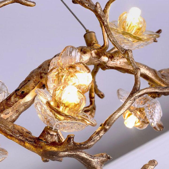 Riviko Luxury Flower Tree Branch Chandelier - Background Shot