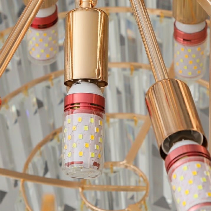 Riviko Grand Lumina Round Crystal Chandelier - Background Shot