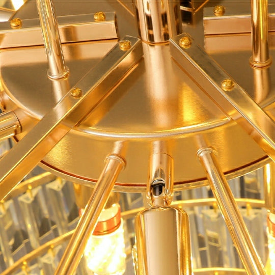 Riviko Grand Lumina Round Crystal Chandelier - Background Shot