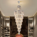 Riviko Grand Radiance K9 Crystal Chandelier - grand American estate foyer