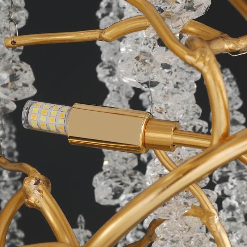 Riviko Starlight Bloom Crystal Branch Chandelier - Background Shot