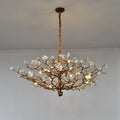 Livio Gemstone Branch Brass Round Chandelier