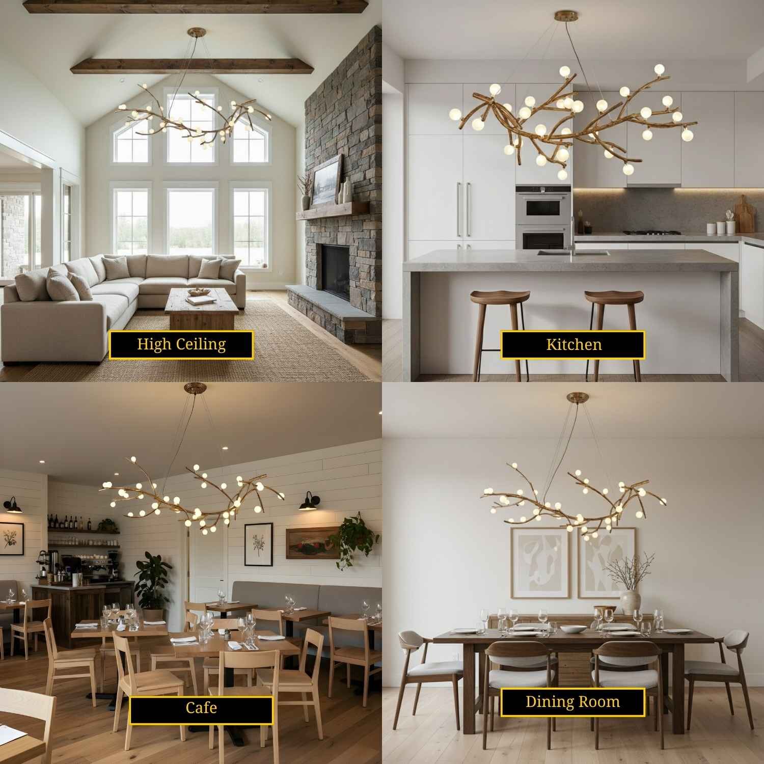 Demolion Crystal Glove Branch Chandelier