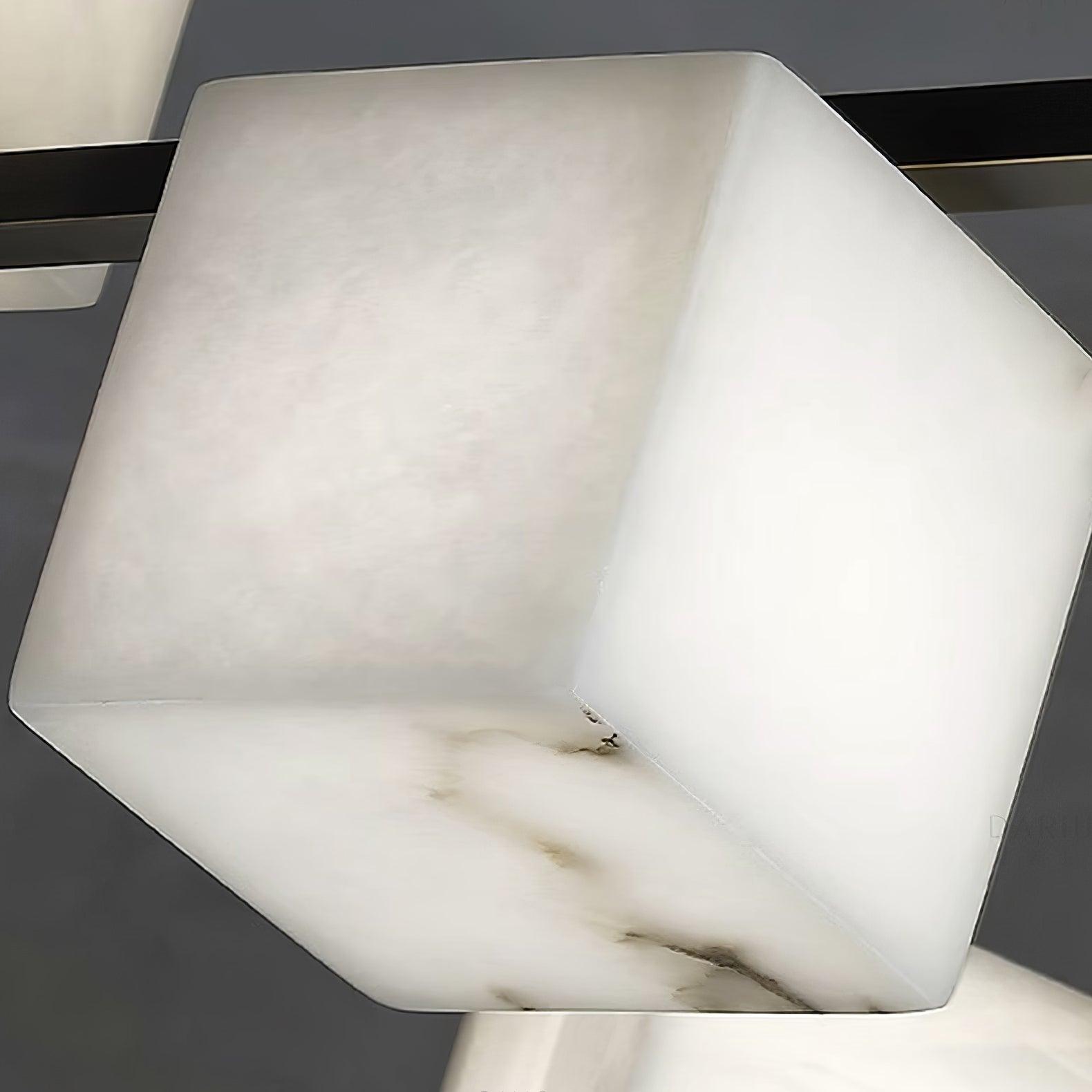 Alabaster Square Box Chandelier - Riviko