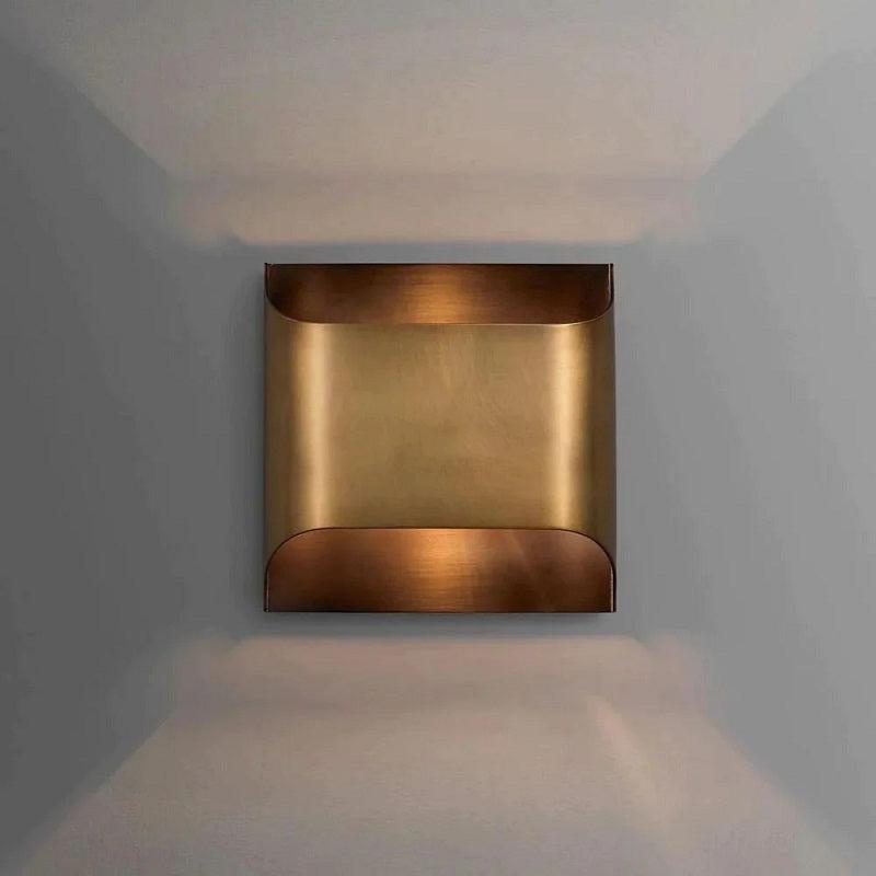 Riviko Industrial Brass Wall Sconce - Background Shot