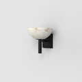 Melange Alabaster Bedside Wall Sconce,Indoor Hallway Wall Lamp