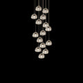 Cherry Crystal Spiral Chandelier