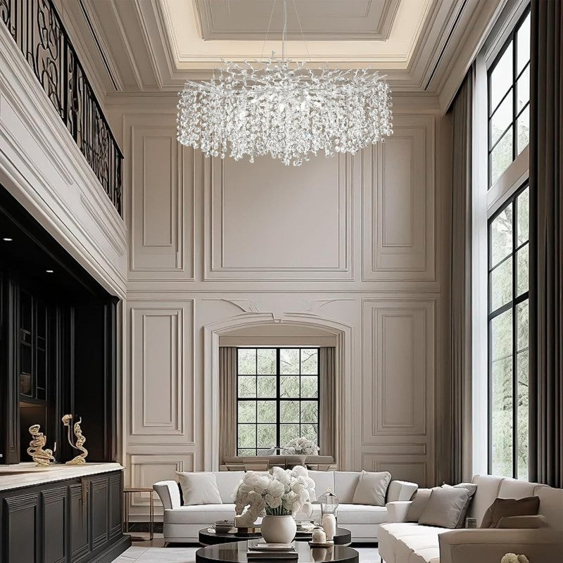 Branch Modern Tree Crystal Chandelier 55"L 30"D 40"D