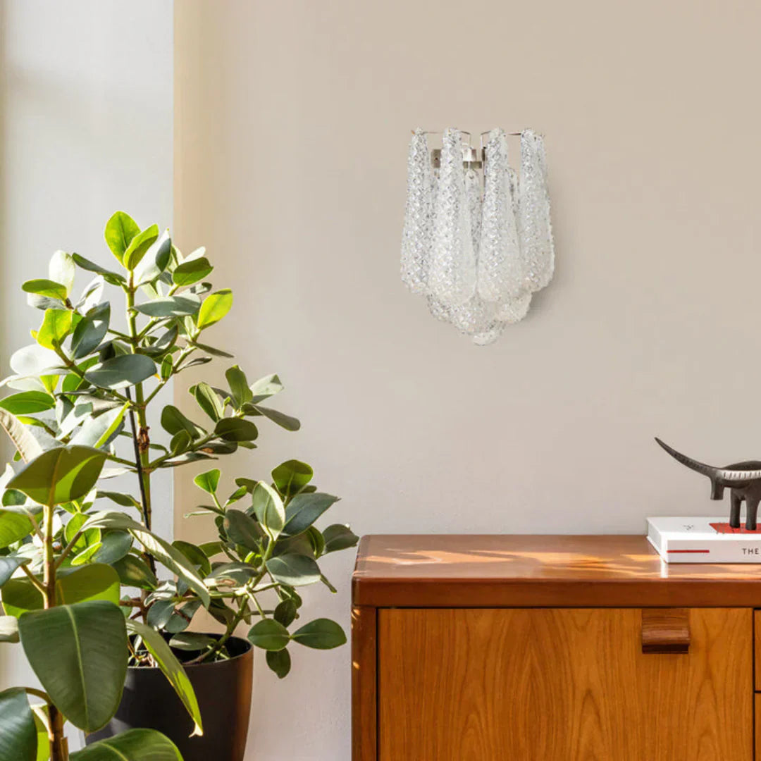 Murelli Petals White Wall Light 13.4"