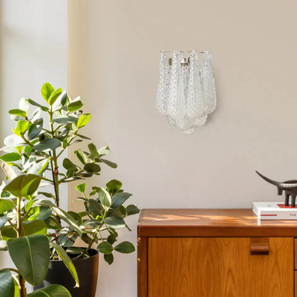 Murelli Petals White Wall Light 13.4"
