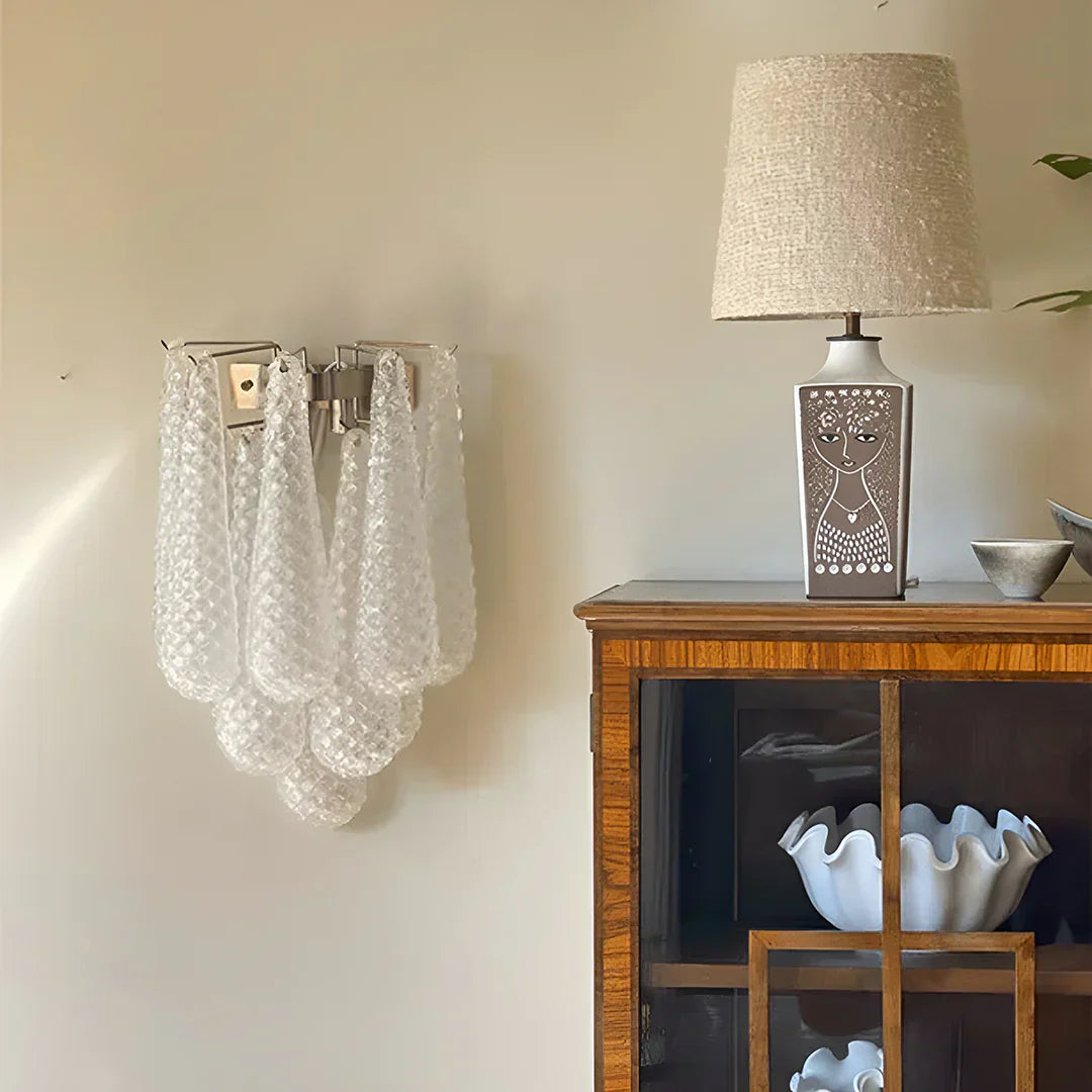 Murelli Petals White Wall Light 13.4"