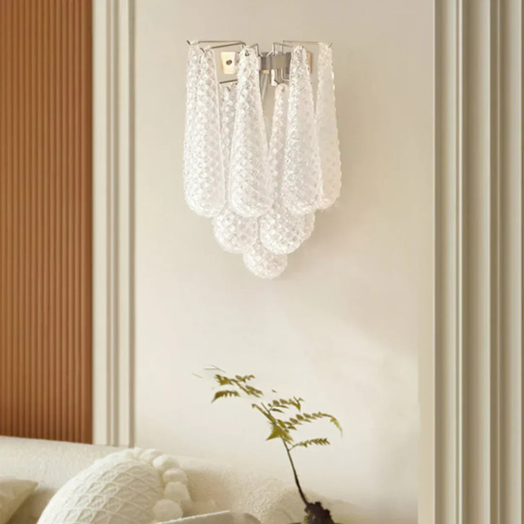 Murelli Petals White Wall Light 13.4"