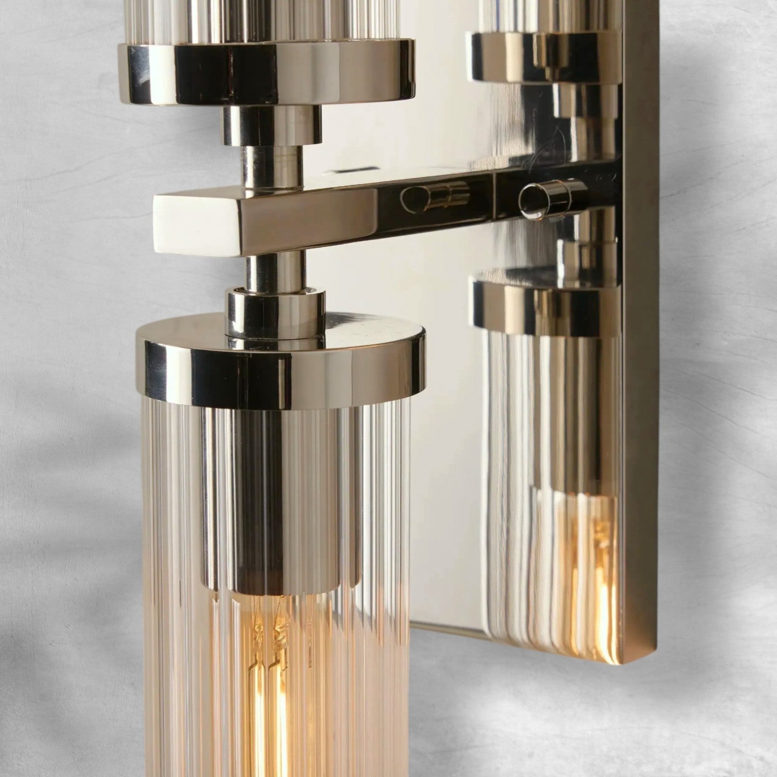 Riviko Aura Fluted 2-Light Wall Sconce - Background Shot