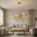 Mona Crystal Flower Branch Chandelier