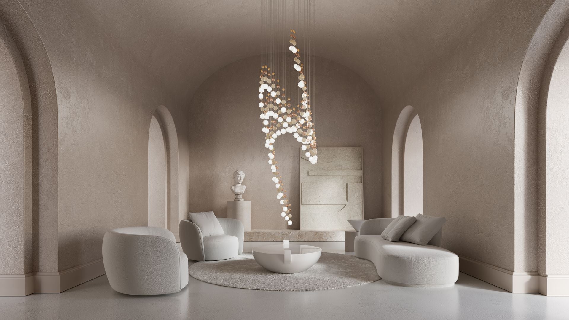 Pearl Curtain Customize Chandelier