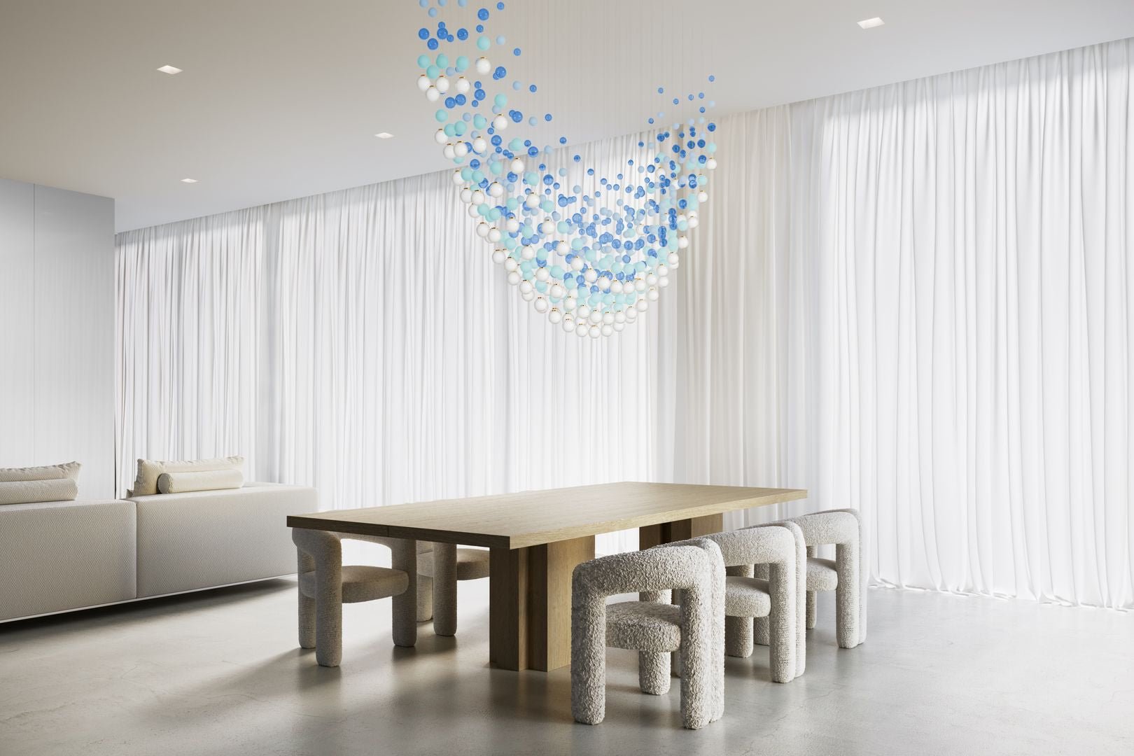 Pearl Curtain Customize Chandelier