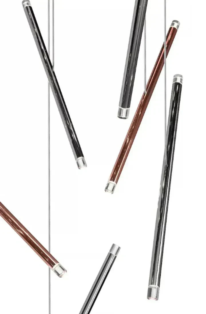 Riviko Linea Sculptural Rods Chandelier - Background Shot