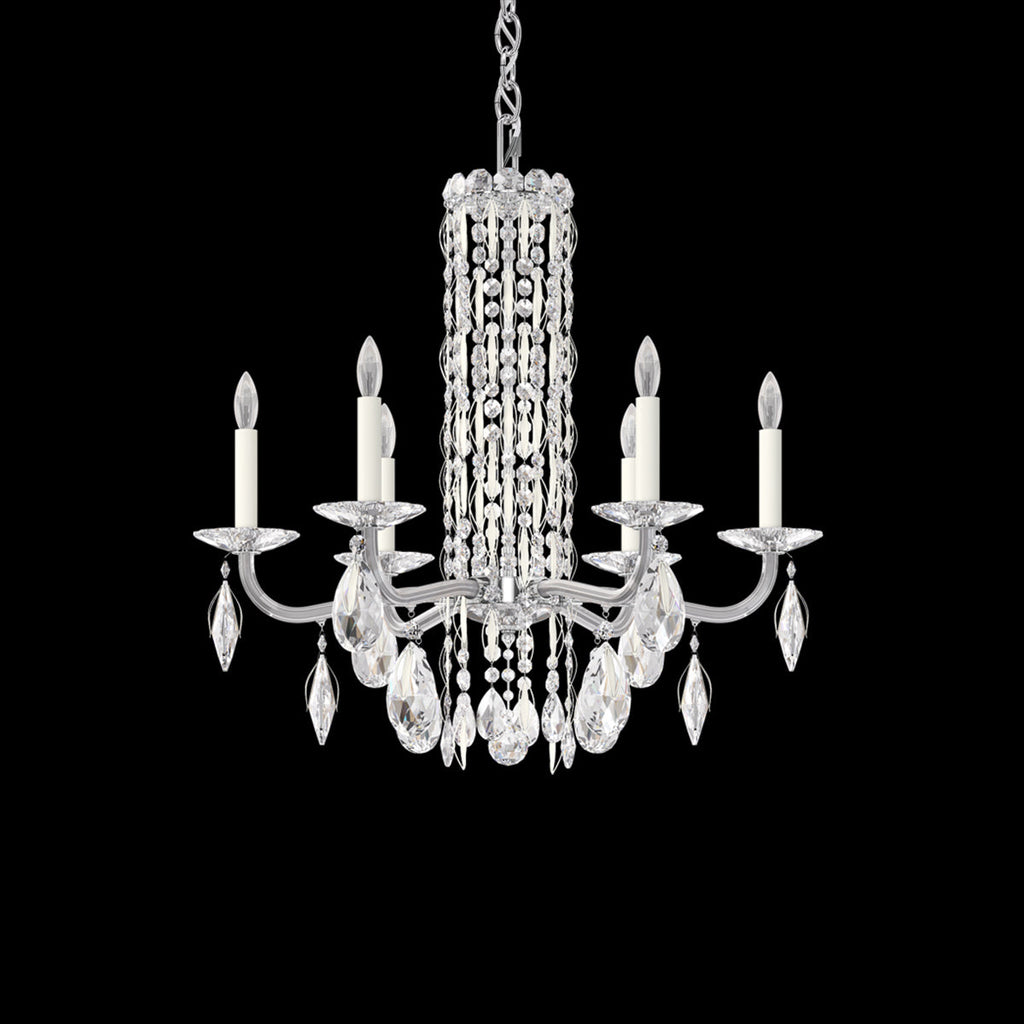 Riviko Radiant Cascade 6-Light Crystal Chandelier - Background Shot
