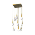 Soltaire Raindrop LED Square Chandelier