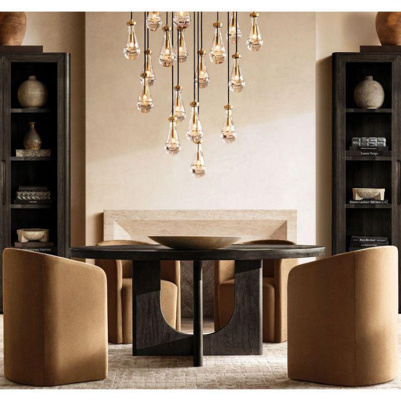 Soltaire Raindrop Round Chandelier 47"