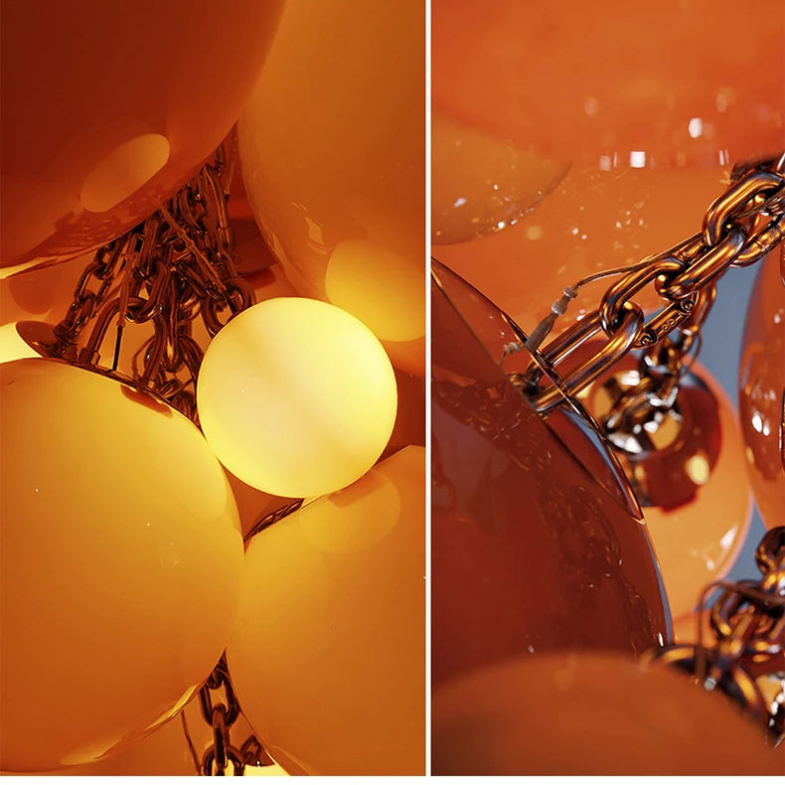 Colorful Fruit Grape Hanging Swag Chandelier