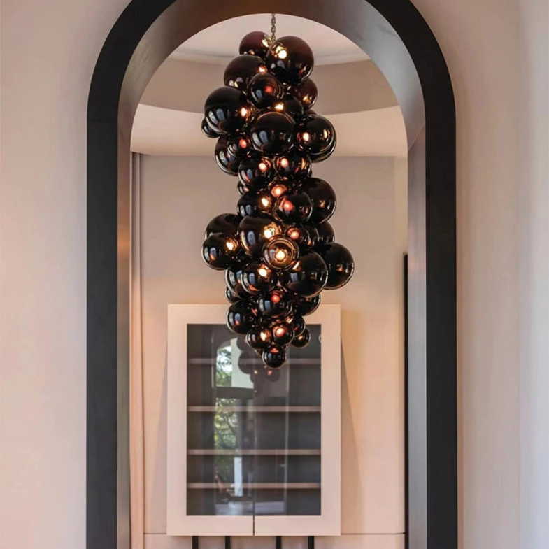 Colorful Fruit Grape Hanging Swag Chandelier