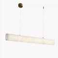 Sylvia Alabaster Linear Pendant Light Over Kitchen Island