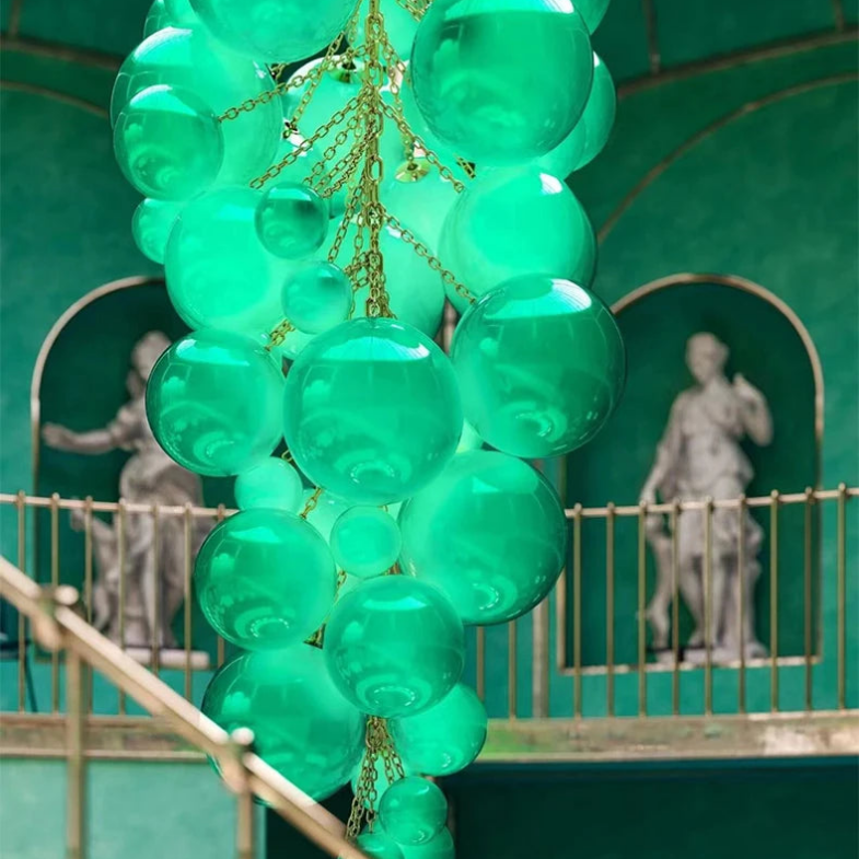 Colorful Fruit Grape Hanging Swag Chandelier