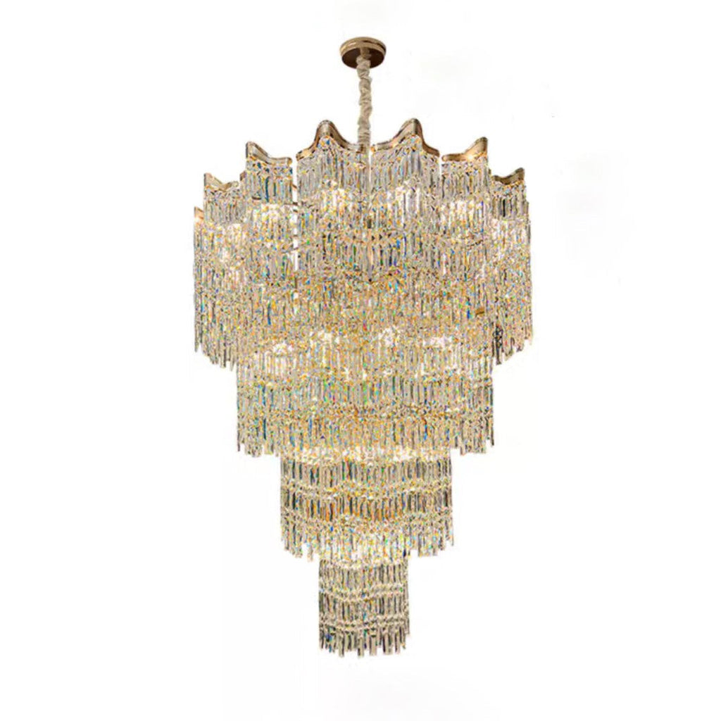 Riviko Grand Opulence Multi-tiered Crystal Chandelier - Background Shot