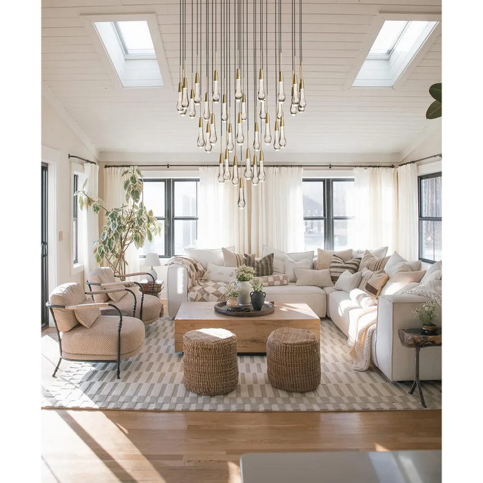 Soltaire Round Chandelier 17"24"36"48''58"