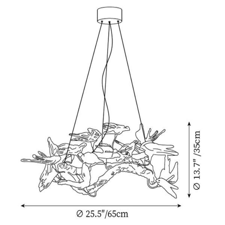 Bird Branch Chandelier