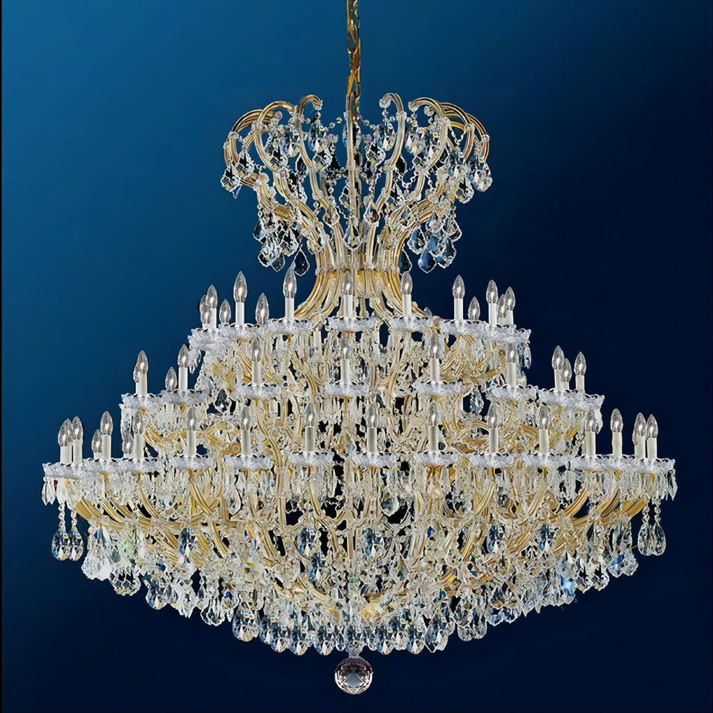 Riviko Grand Palais 72-Light Extra-Large Crystal Chandelier - formal American dining room
