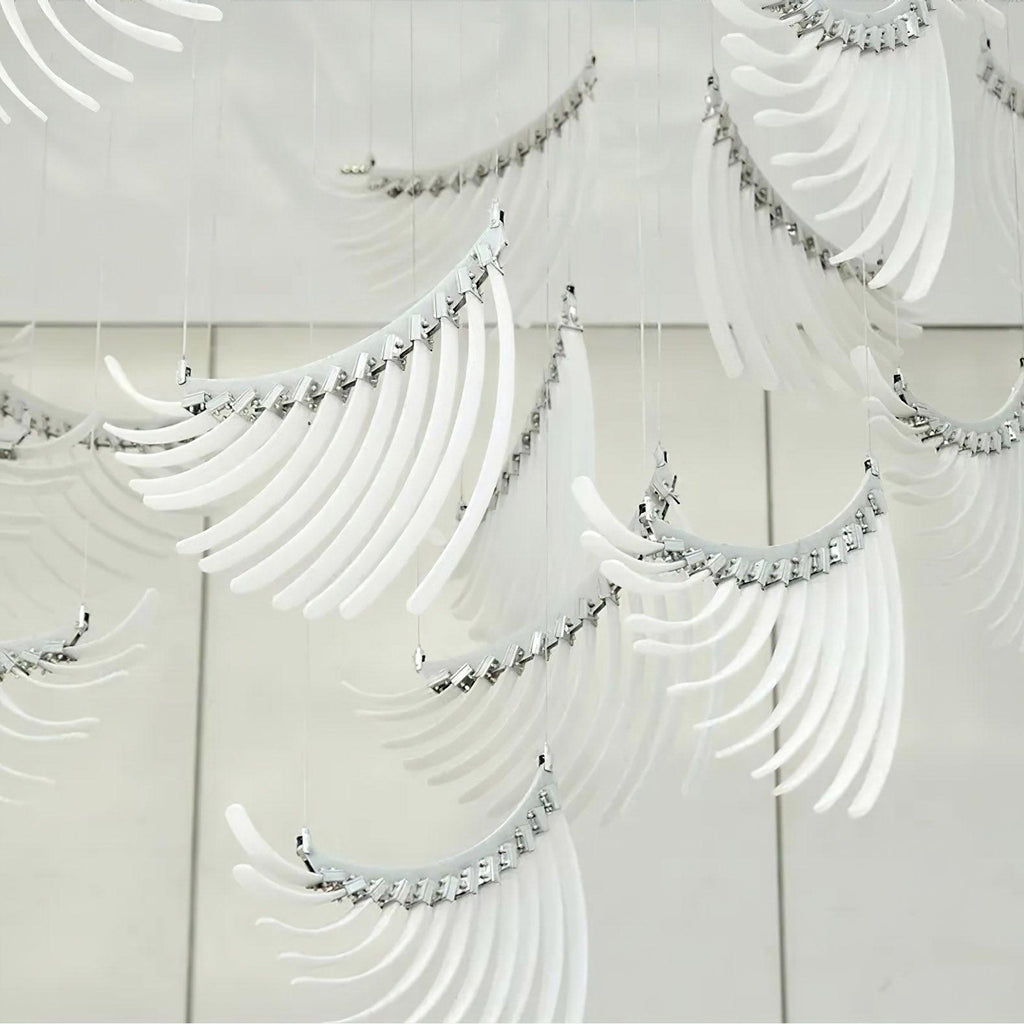 Riviko Aura Petal Tiered LED Chandelier - Background Shot