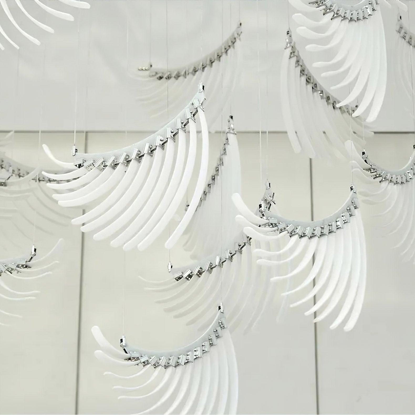 Riviko Aura Petal Tiered LED Chandelier - Background Shot