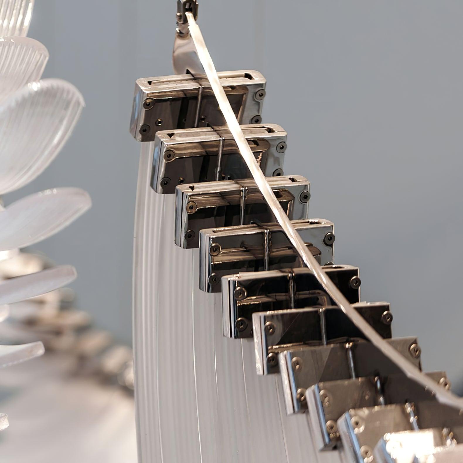Riviko Aura Petal Tiered LED Chandelier - Background Shot