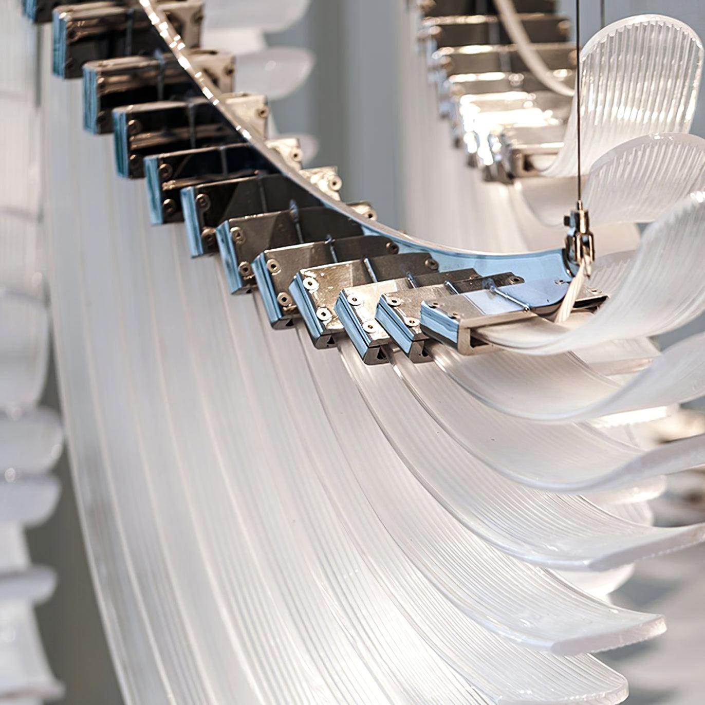 Riviko Aura Petal Tiered LED Chandelier - Background Shot