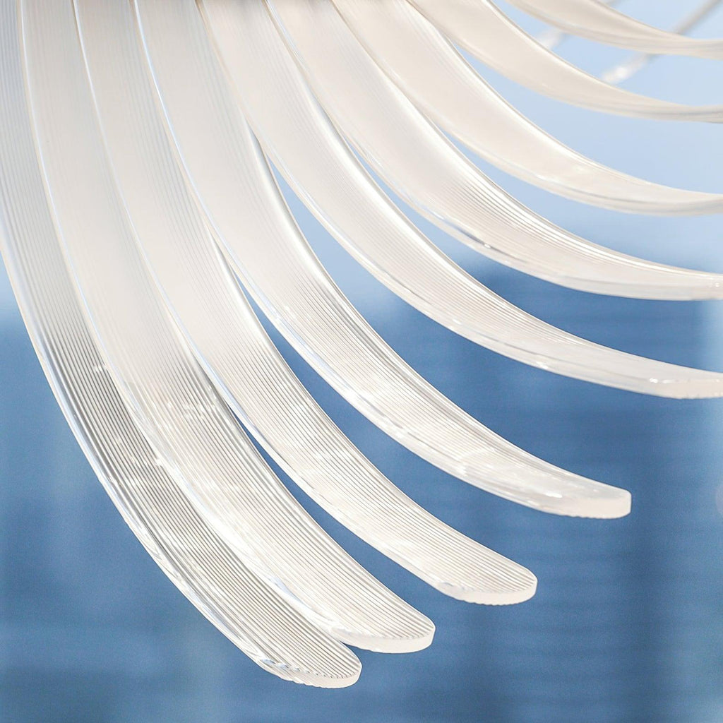 Riviko Aura Petal Tiered LED Chandelier - Background Shot