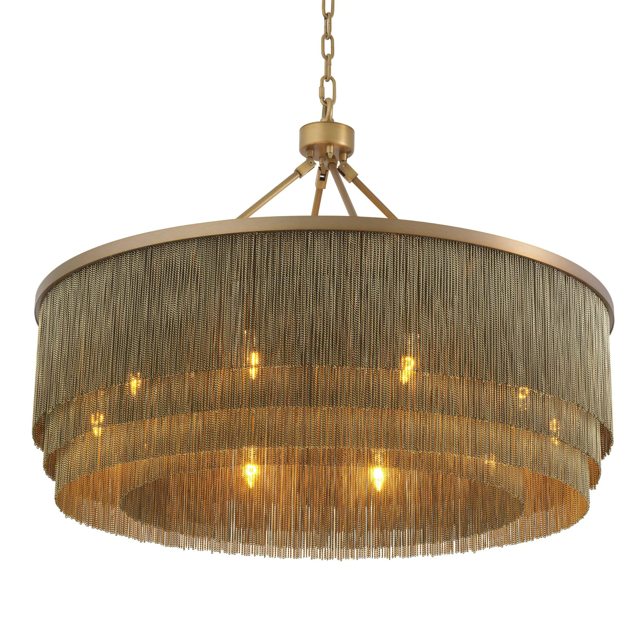 Tissot L (Brass/Bronze) Tassel Modern Chandelier - Riviko