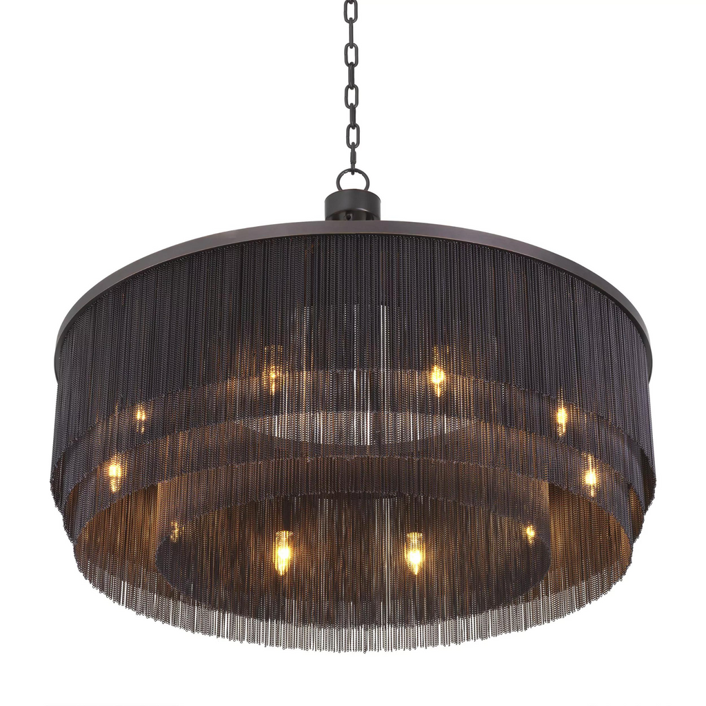 Tissot L (Brass/Bronze) Tassel Modern Chandelier - Riviko