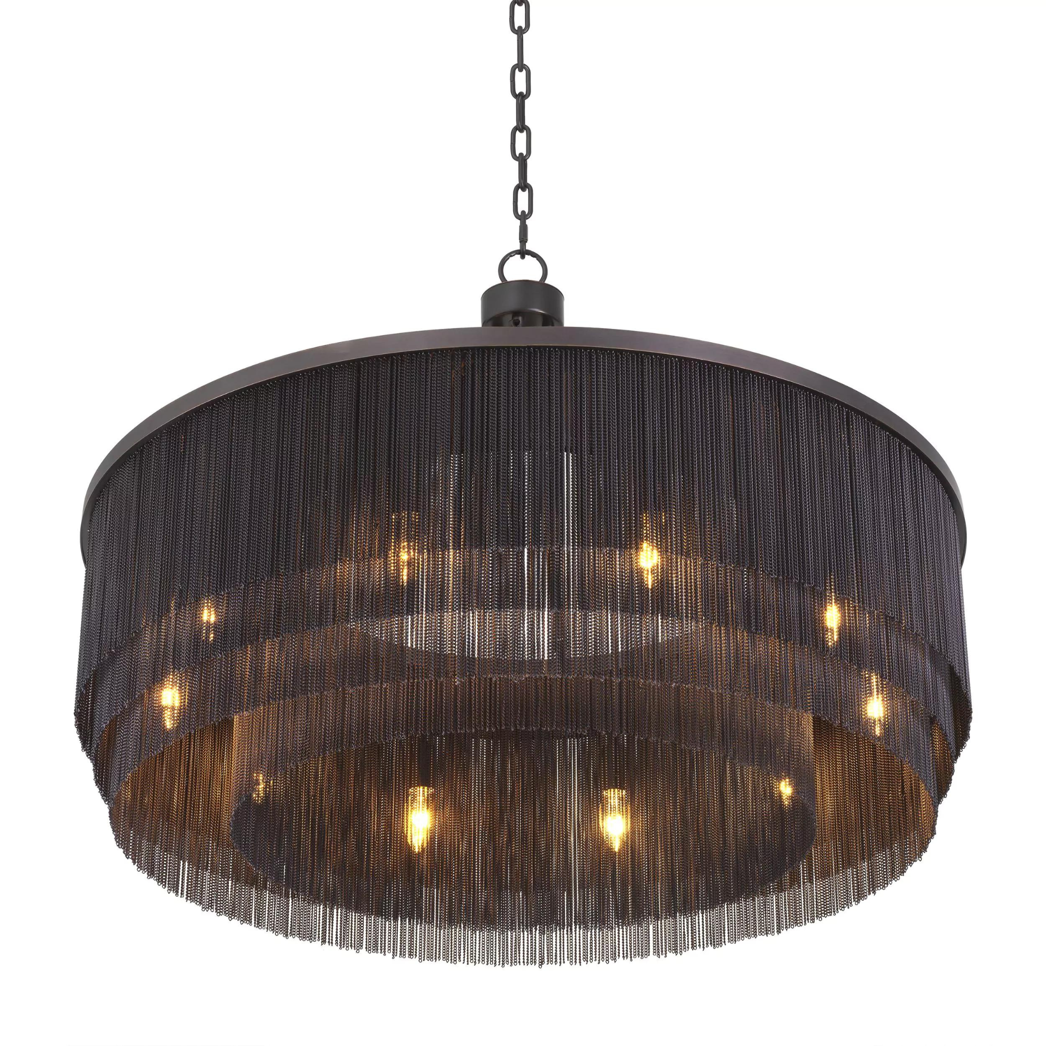 Tissot L (Brass/Bronze) Tassel Modern Chandelier - Riviko