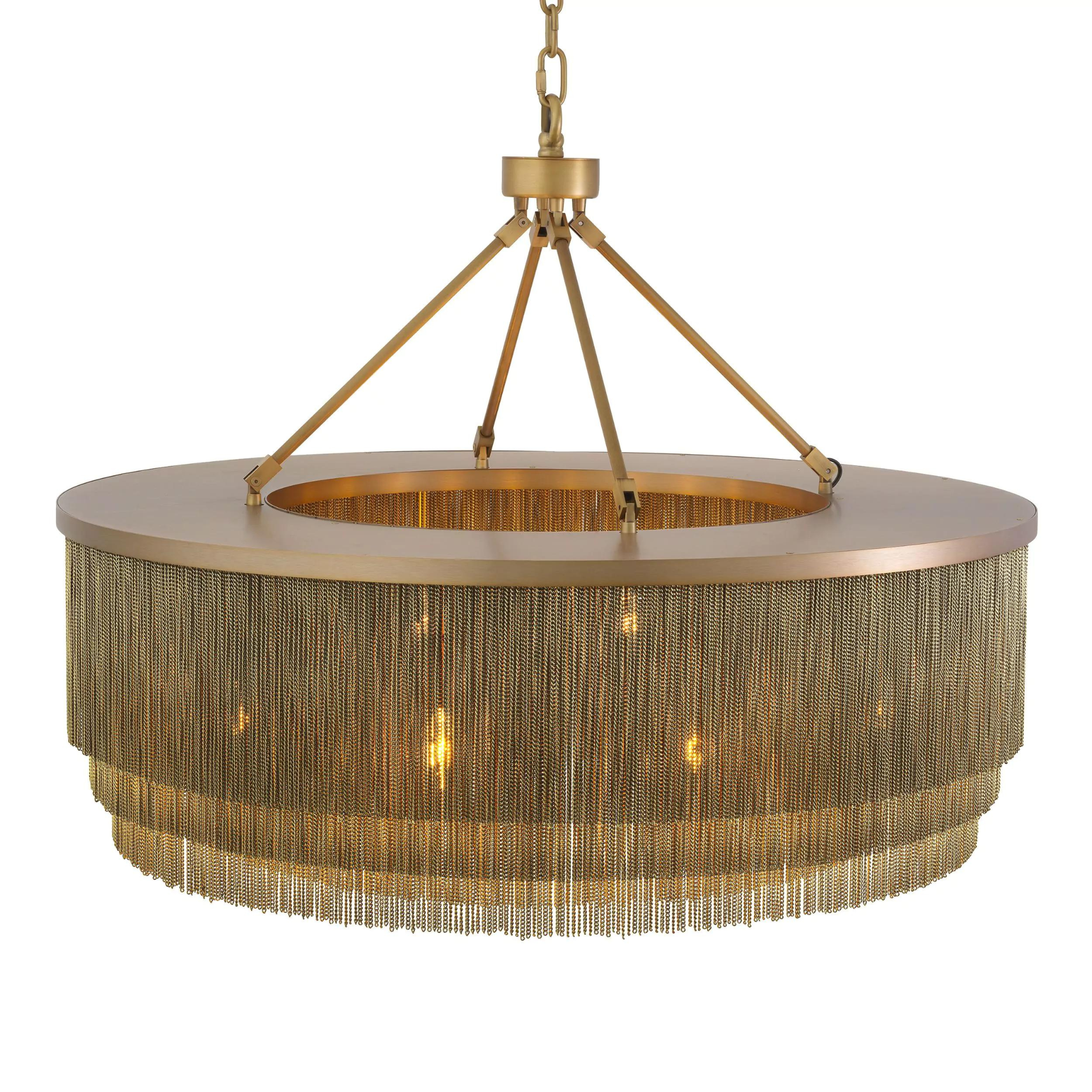 Tissot L (Brass/Bronze) Tassel Modern Chandelier - Riviko