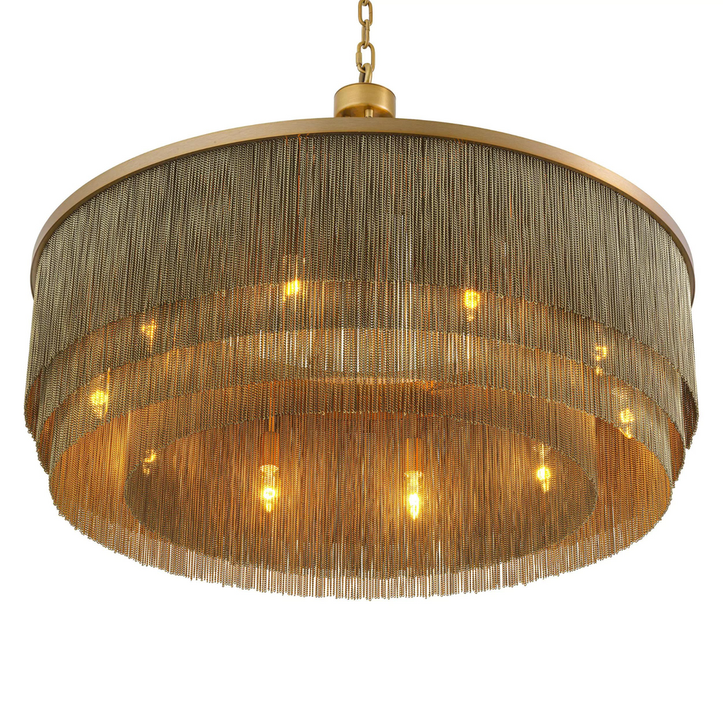 Tissot L (Brass/Bronze) Tassel Modern Chandelier - Riviko