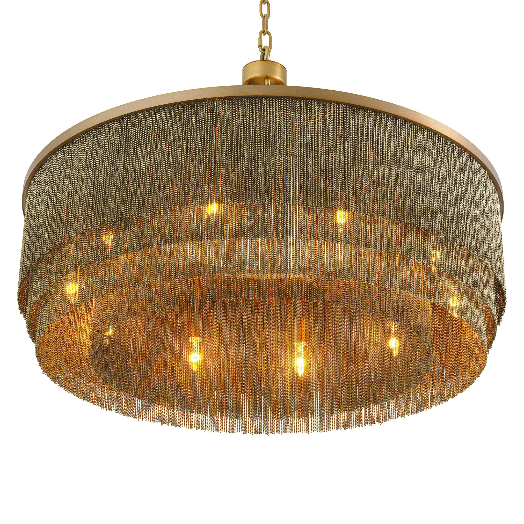 Tissot L (Brass/Bronze) Tassel Modern Chandelier - Riviko