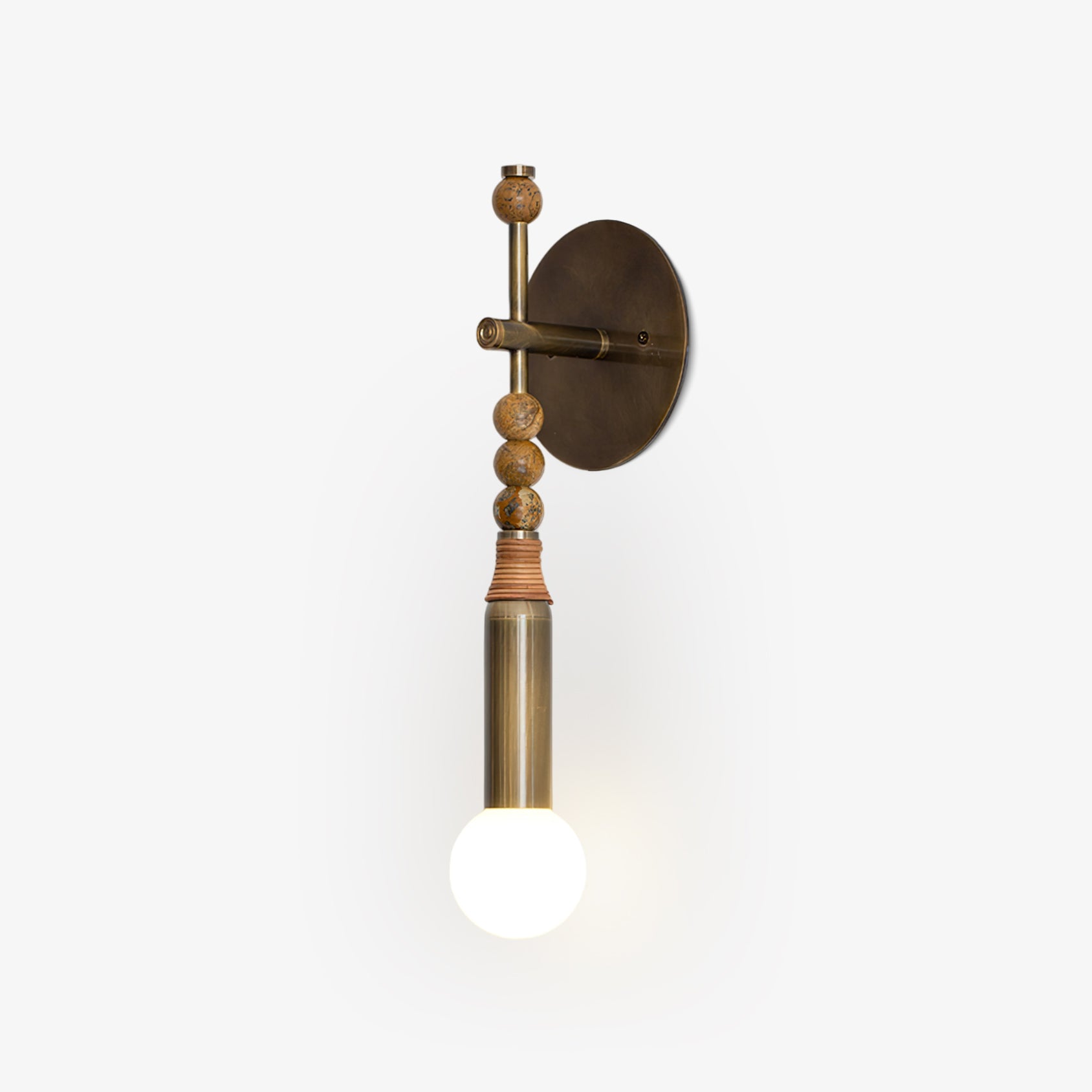 Riviko Persepolis Relic Marble Wall Sconce - Background Shot
