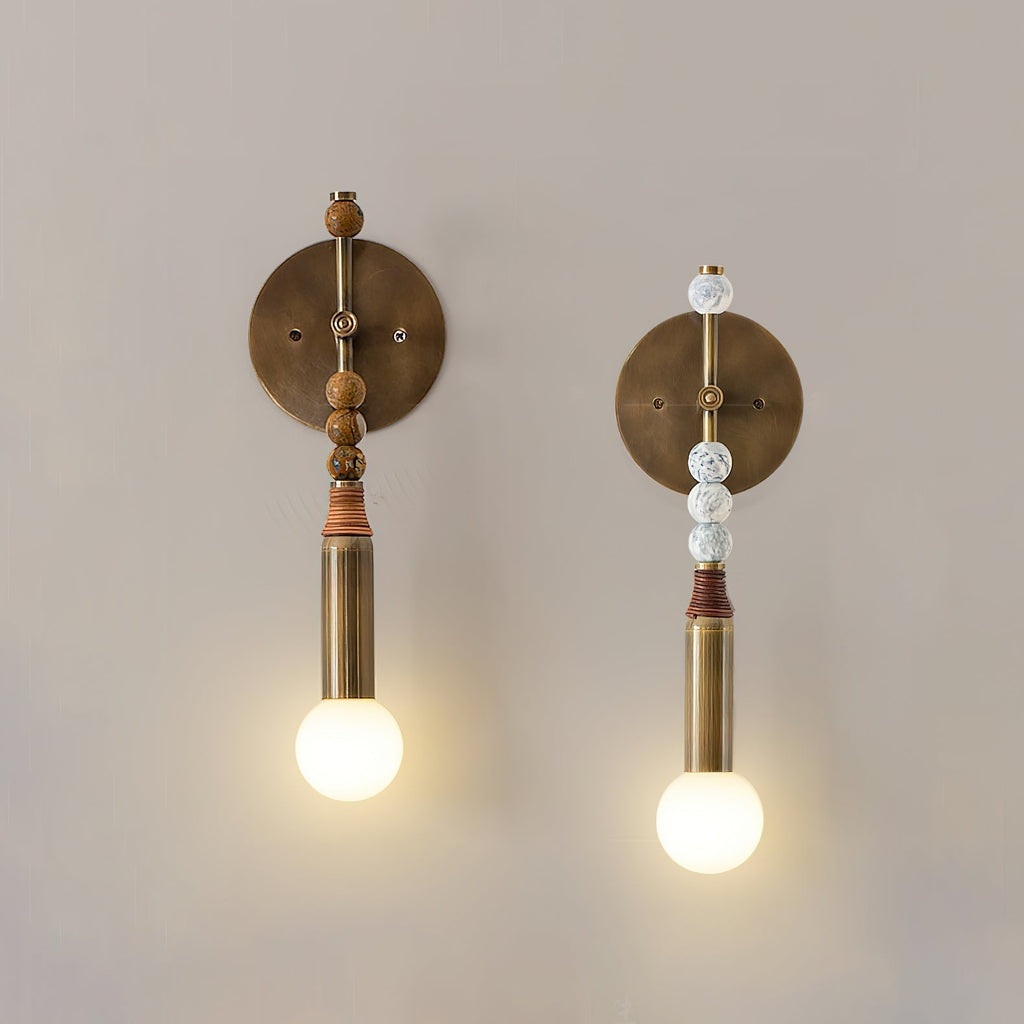 Riviko Persepolis Relic Marble Wall Sconce - Background Shot