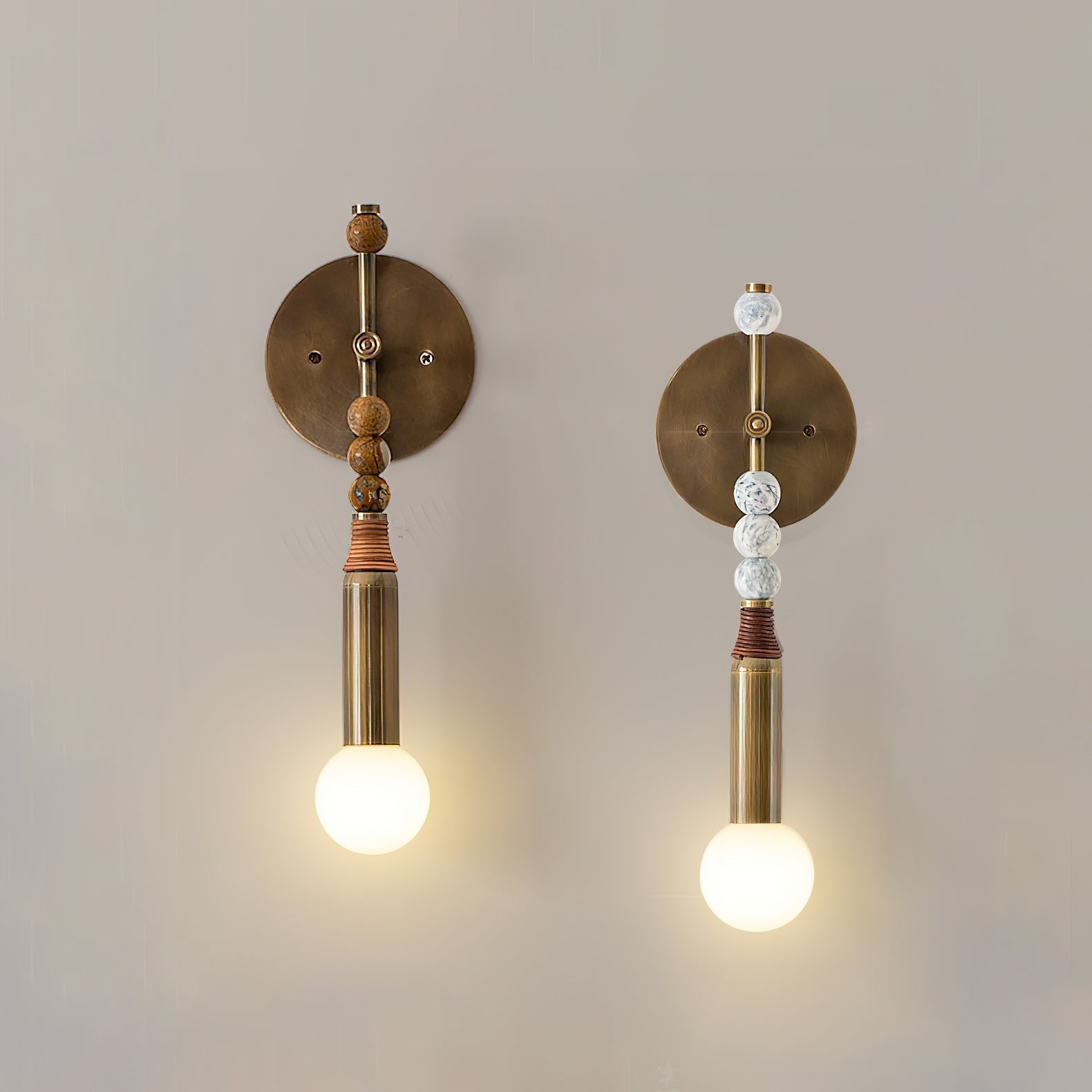 Riviko Persepolis Relic Marble Wall Sconce - Background Shot